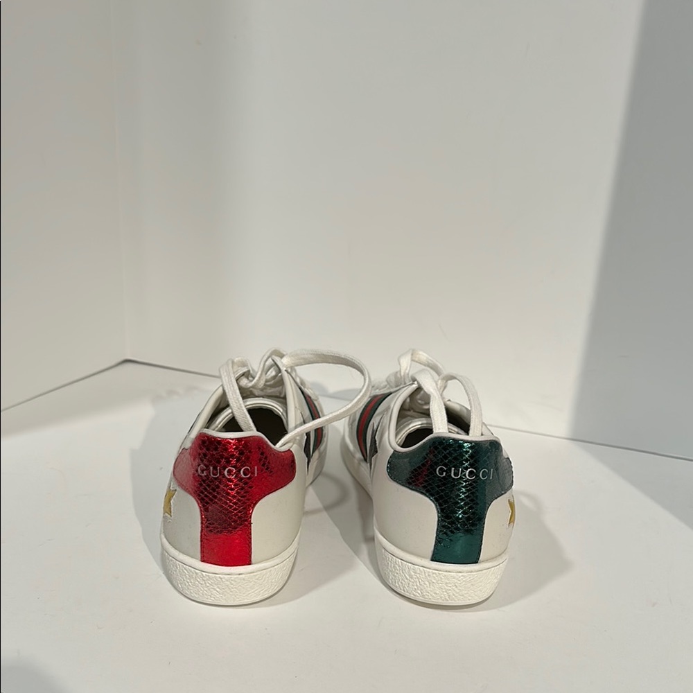 Gucci Calfskin Embroidered Sneakers - Picture 5 of 6